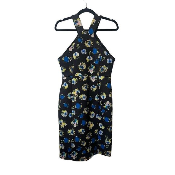 Fifth City Black‎ Floral Zip Front Dress - Picture 2 of 4